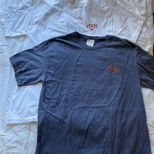 Texas Navy and White Short Sleeve Men's Tees
